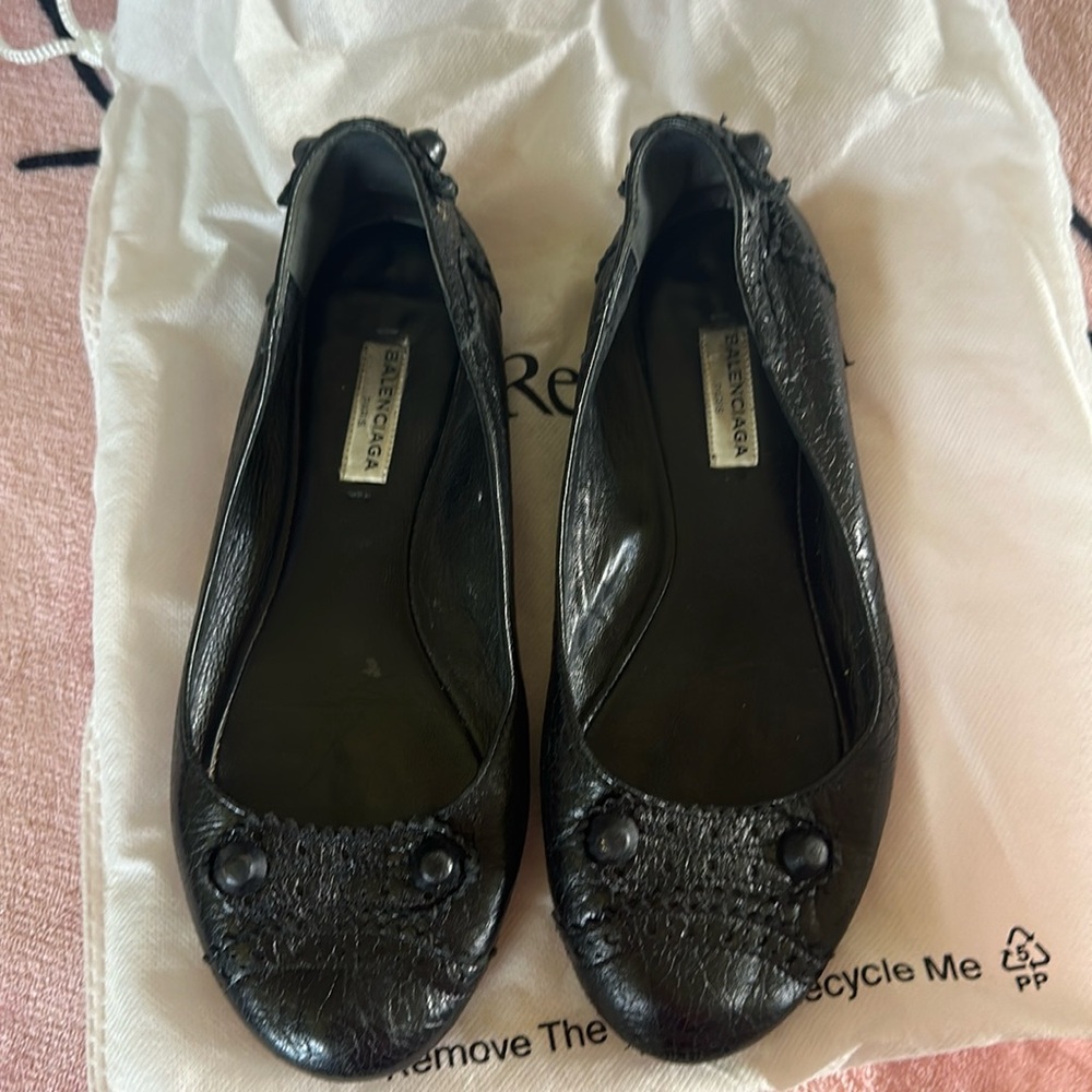 Balenciaga Studded Ballet Flats